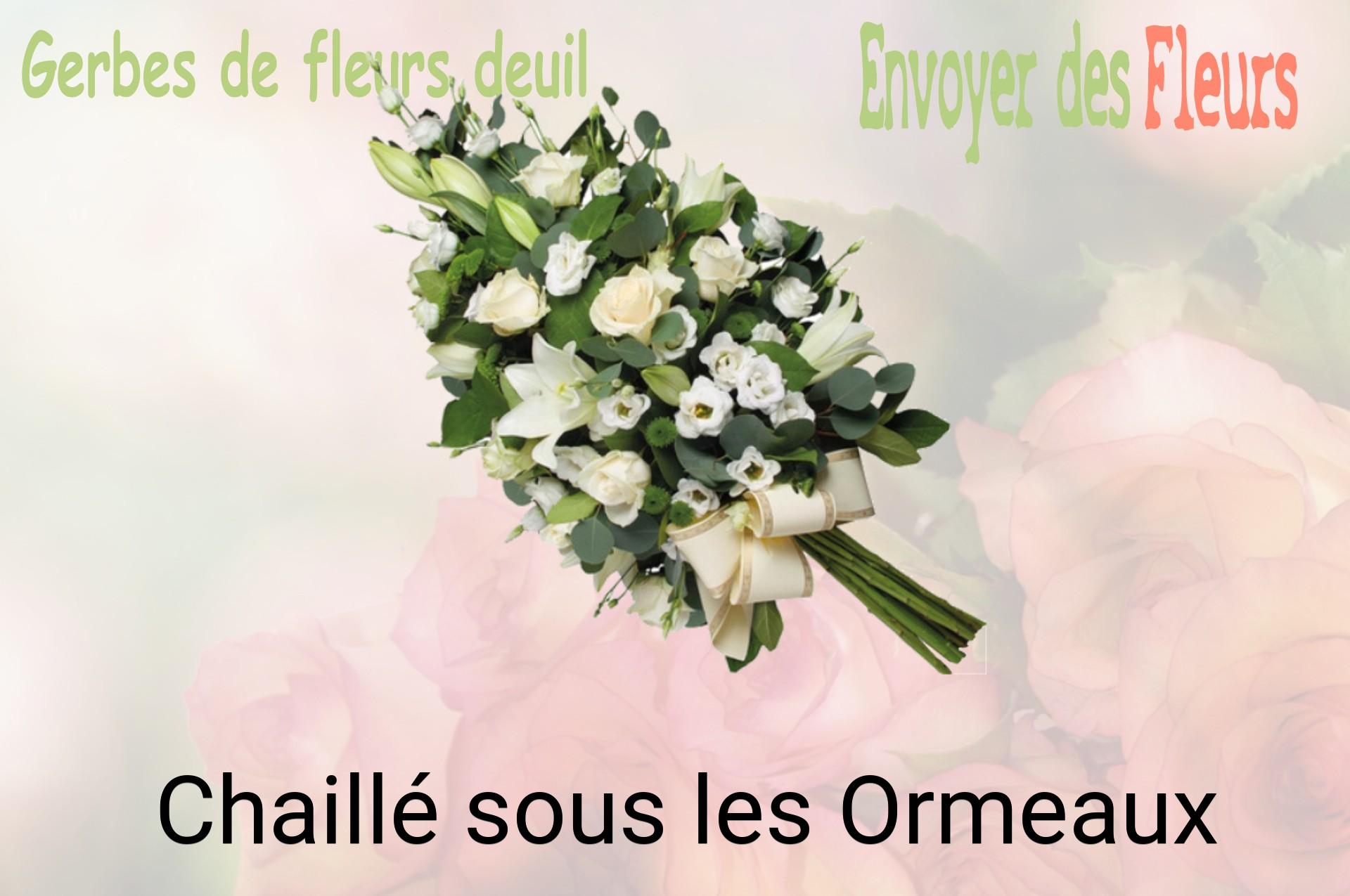 Gerbe de fleurs de deuil livrée à Chaillé-sous-les-Ormeaux